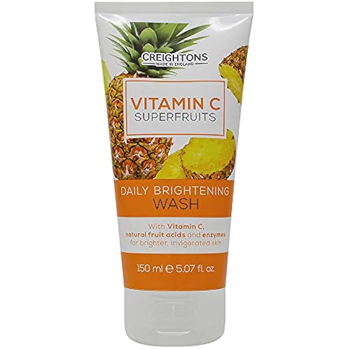 CREIGHTONS DAILY BRIGHTENING WASH (150 ML) - A REFRESHING AND INVIGORATING DAILY FACIAL WASH WITH VITAMIN C, NATURAL FRUIT ACIDS & ENZYMES TO ENHANCE SKIN NATURAL RADIANCE CREAM - Image 1